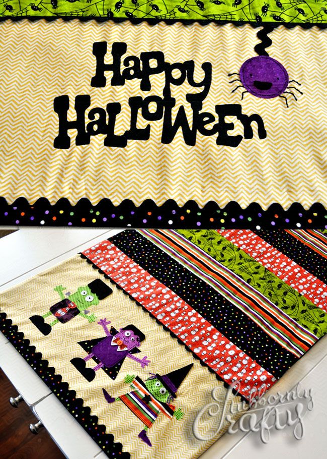 table  Table Runner Cricut Forums Other ireland   Halloween runner Crafts