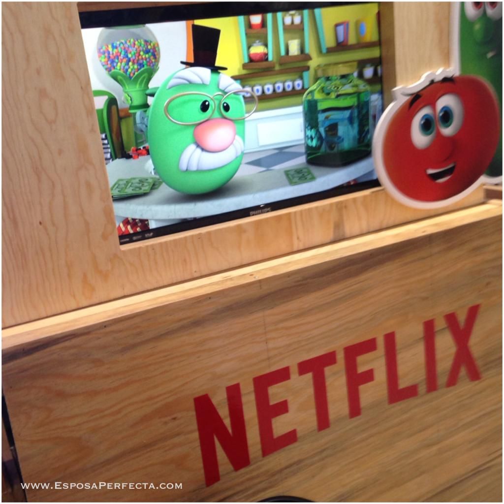 Veggietales en la premier de Viva el rey Julien