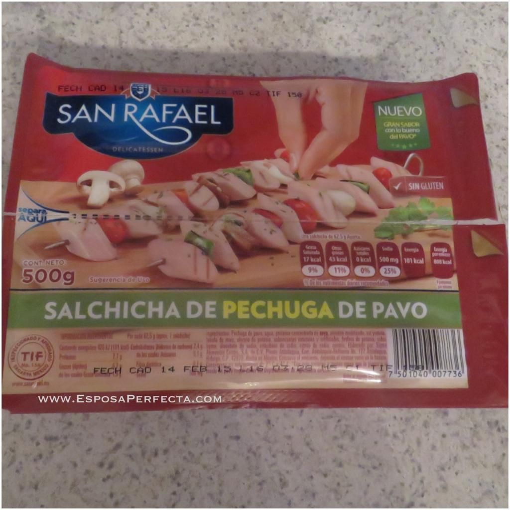 Salchichas de pavo San Rafael