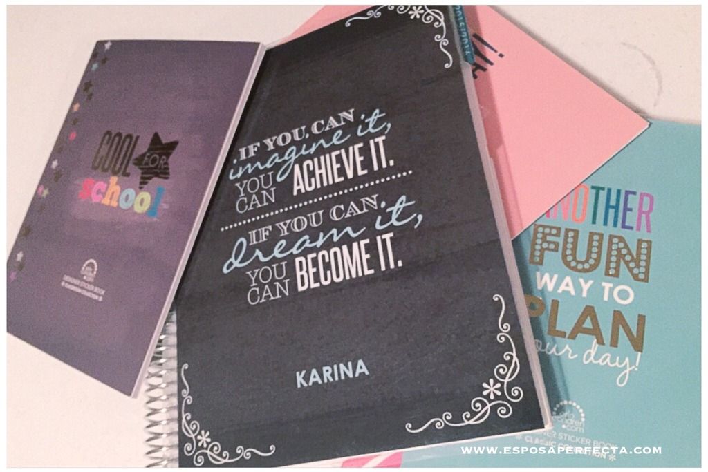 Decorando mi agenda Erin Condren