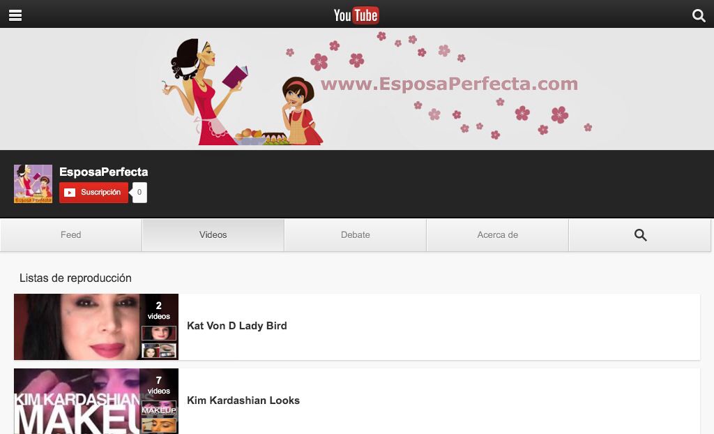 esposa perfecta en youtube