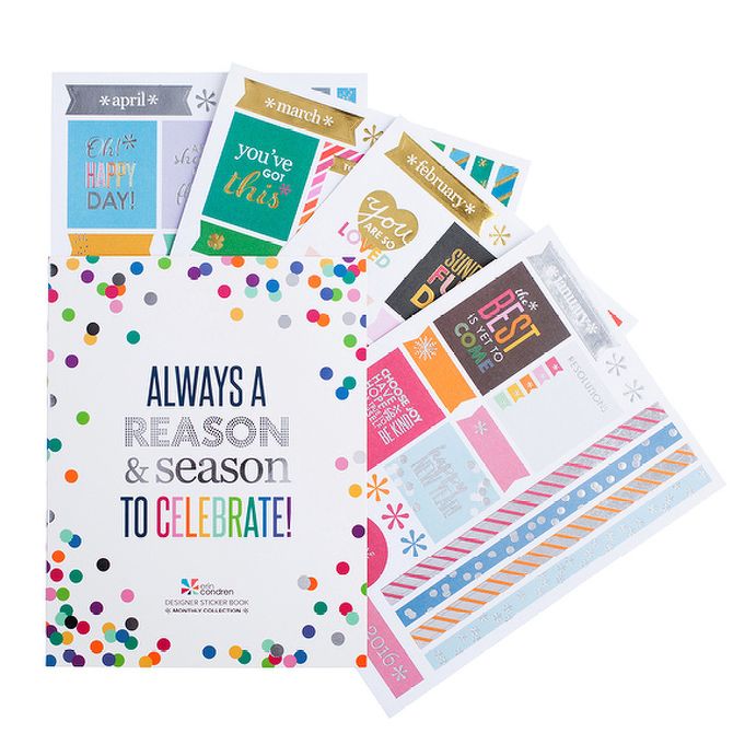 Erin Condren Monthly Sticker Book