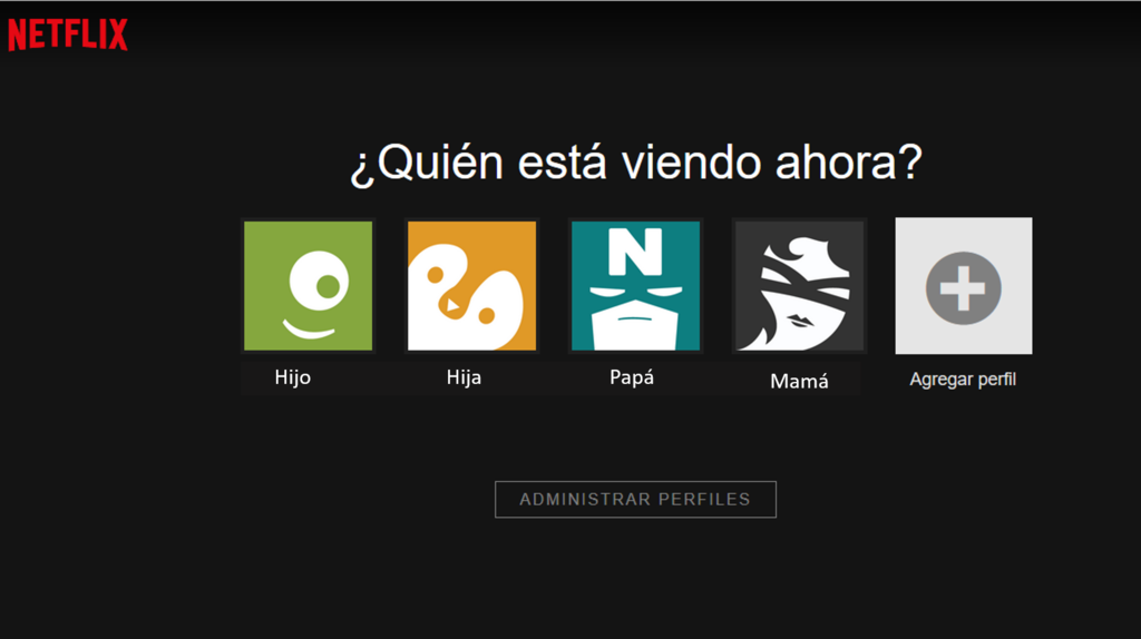 Crea perfiles individuales en Netflix