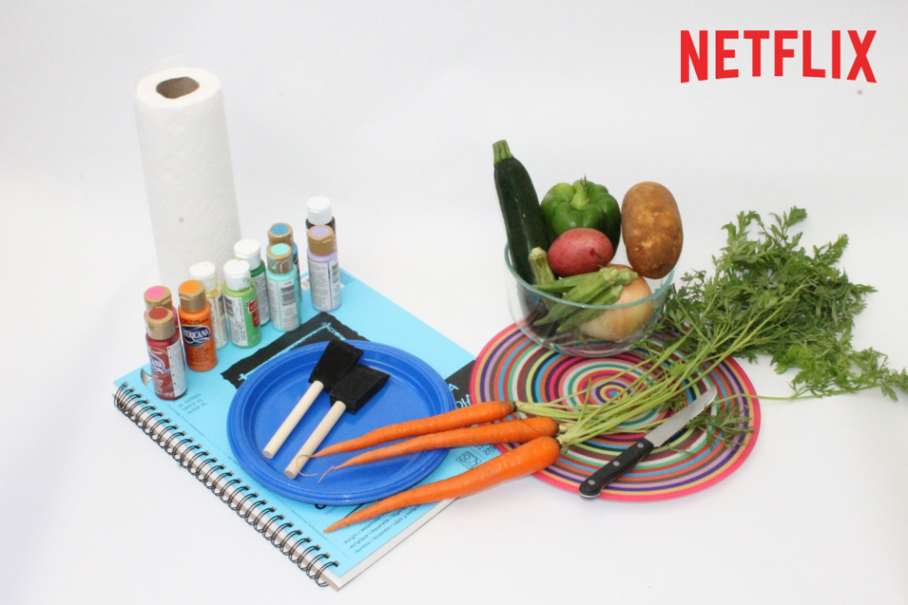 Sellos hechos con vegetales