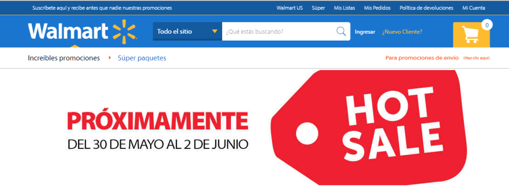 Walmart Hot Sale México