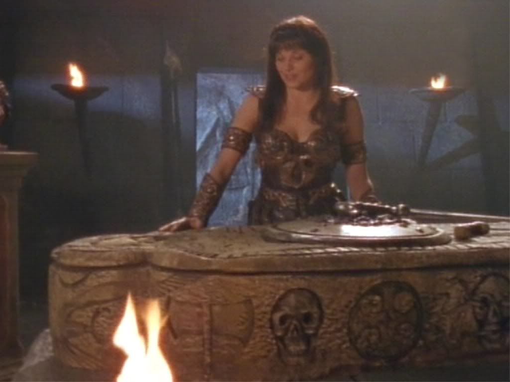 Xena talks to her brother Lyceus.