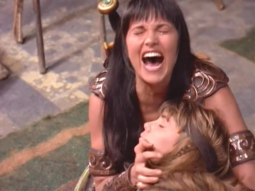 Xena finds her son dead.