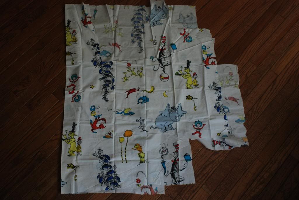 Dr Seuss Cotton fabric pottery Barn Crib sheet fabricashed Dr Seuss Cotton fabric pottery Barn Crib sheet fabricashed