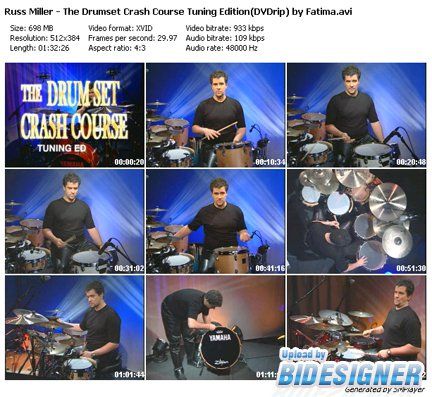 Russ Miller Drum Set Crash Course Tuning Edition DVD