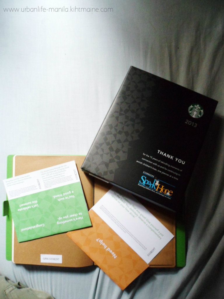 2013 Starbucks planner - Philippines; Please visit- www.urbanlife-manila.kihtmaine.com