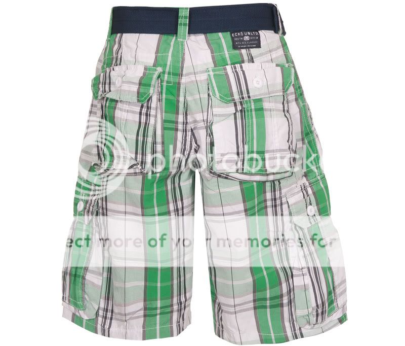 NEW Mens Ecko Unltd. Kingside Cargo Belted Short W 38 Green