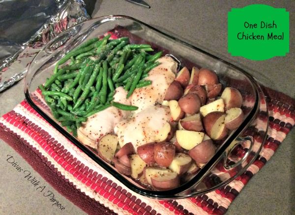 One Dish Chicken Meal - Only 1 Hour Cooking Time and Super Quick and Easy Prepping!