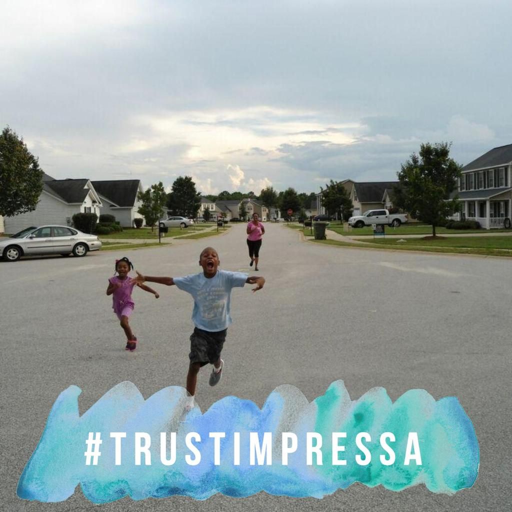 Racing With My Children (I let them win!) #TrustImpress (sponsored)