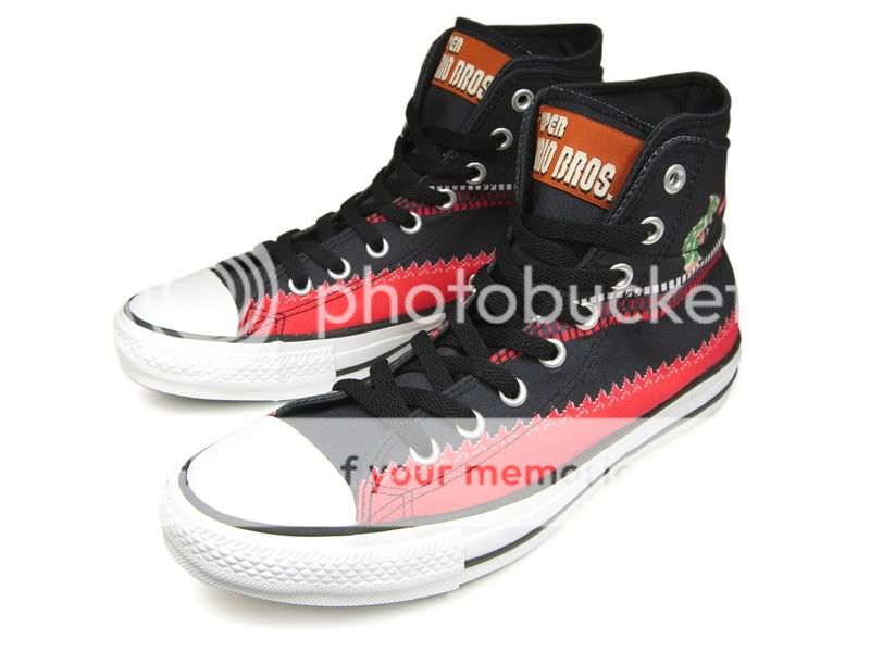 Converse Nintendo Super Mario Black 27 5cm US9 0 Chuck Taylor Stock