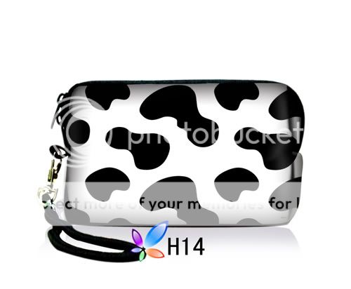 Novelty Cow Print Digital Camera Case Pouch Bag Hot  