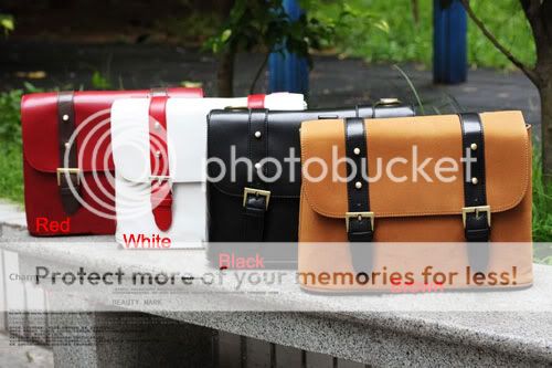   Camera Bag Case PU Leather Shoulder Bag Messenger Casual Bag