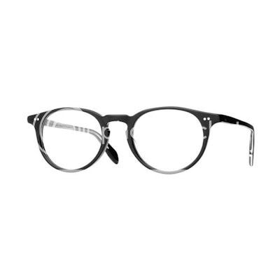 Oliver Peoples Eyewear Riley Black 48mm Round Glasses  