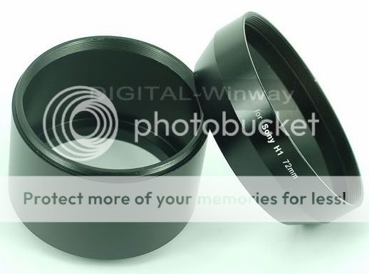 58mm 72mm lens adapter for sony h5 h2 h1 digital camera